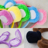 Lovely Plush Bear Ear Headband for Women Girl Birthday Party Gathering Headpiece School Event Accessory Stage Hairhoop