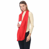 Bib Men Women Shawl Wraps Neck Warmer Circle Loop Scarves Hidden Zip Pocket Infinity Scarf Scarves