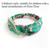 European and American silk elastic elastic cross headband, stylish, simple and versatile headband for parents and children