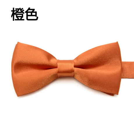 Fashion Kids Solid Color Bow Ties Imitation Silk Student Bowties Soft Black Red Butterfly Bowknot Wedding Party Cute Pet Cravat