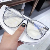 Transparent Anti-blue Light Glasses Oval Frame Computer Glasses Women Men Eyewear Blocking Glasses Optical Spectacle Eyeglases