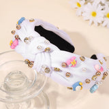 Knotted Wide Headbands Diadem For Back To School Pearls Pencil Hair Bands Kids Head Hoop Girls Children Daily Tiara Accessories