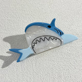 Creative Funny Acetate Tortoise Sturgeon Fish Shark Hairpin Oversize Marine Animal Barrettes Thick Hair Clip Claw Accessories