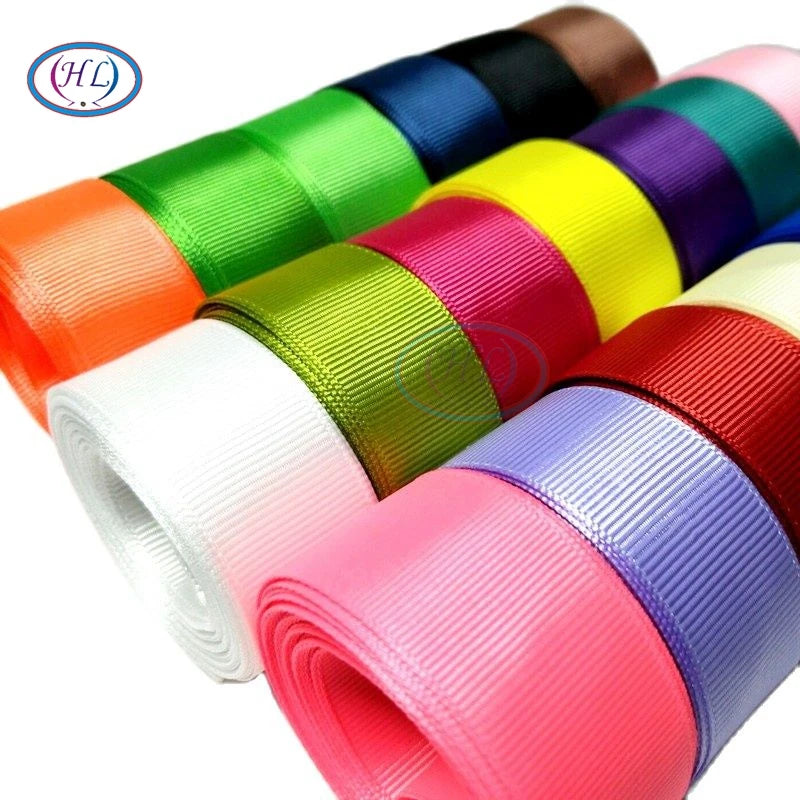 HL 5 Meters 25mm/40mm Grosgrain Ribbons Handmade DIY Headwear Accessories Wedding Decorative Wrap Gift