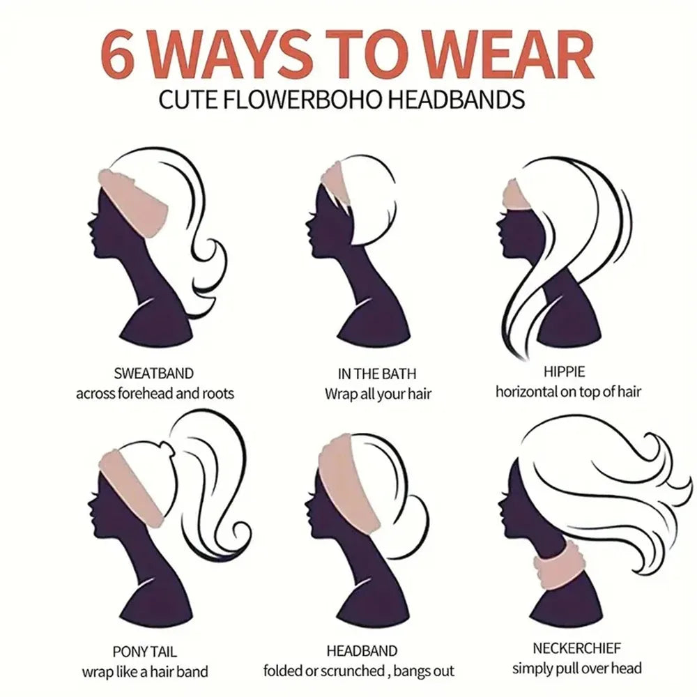 Fashion Yoga Hair Bands Headbands for Women Extra Large Turban Workout Headband  Boho Twisted Thick Hair Accessories