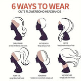 Fashion Yoga Hair Bands Headbands for Women Extra Large Turban Workout Headband  Boho Twisted Thick Hair Accessories