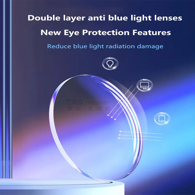 1.56 1.61 1.67 1.74 Index Aspheric Optical Lenses Glasses Reading Myopia Anti blue light photochromic gray prescription lens