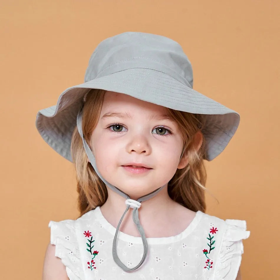 Newborn Baby Hats Boys Girls Panama Summer Kids Sun Hat Infant Beach Fisherman Bucket Hat Children Breathable Outdoor Hats