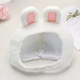 Cute Cosplay Costume Green Headgear Female Beanie Caps Cartoon Winter Autumn Hats Plush Hat Big Frog Eyes Hat Rabbit Bunny Ears