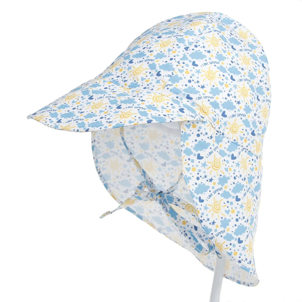 2023New Summer Baby Sun Hat Baby Girls Boys Caps Cartoon Panama Children's Hat UV Protection Travel Beach Kid Bucket Hat SPF 50+