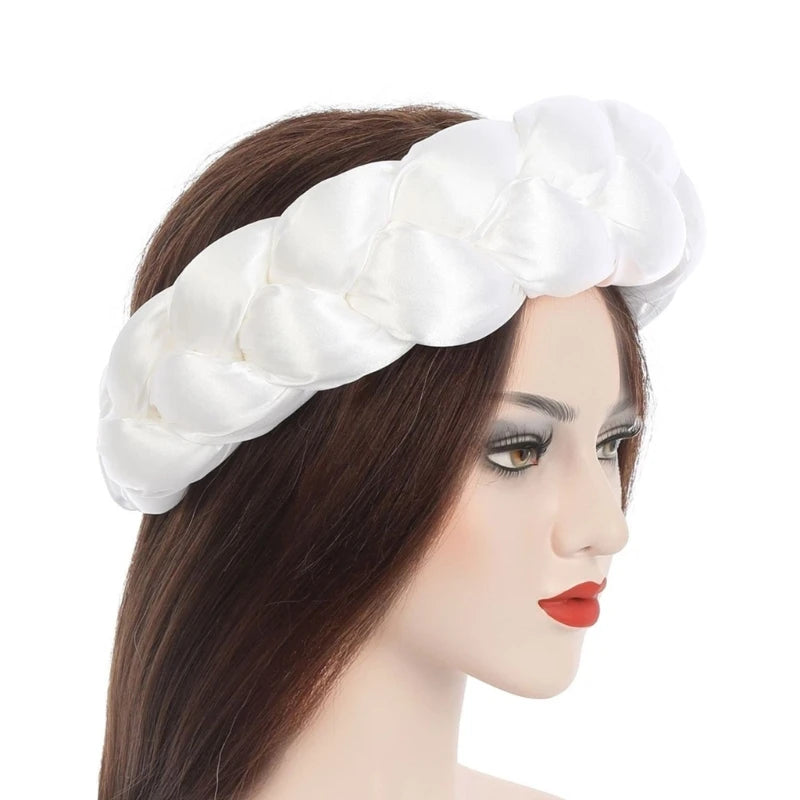 Twisted Hair Band Office Headbands Party Hairband Latest Satins Sports Headwear for Stylish Men and Women