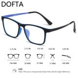 DOFTA Ultralight TR90 Glasses Frame Men Optical Myopia Eyeglasses Male Plastic Titanium Prescription Eye Glasses 5196A