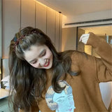 New Double Band Headbands for Women Hairstyle Fashion Non-Slip Hair Bands with Clips  Bezel Hair Hoop Hair Headwear 머리띠