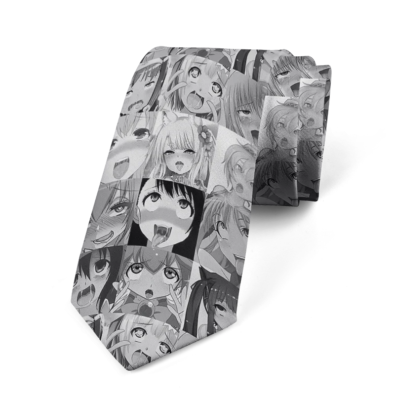 Anime cartoon printing men's tie unisex casual creative tie novelty unique accessories business gifts wedding shirt accessories