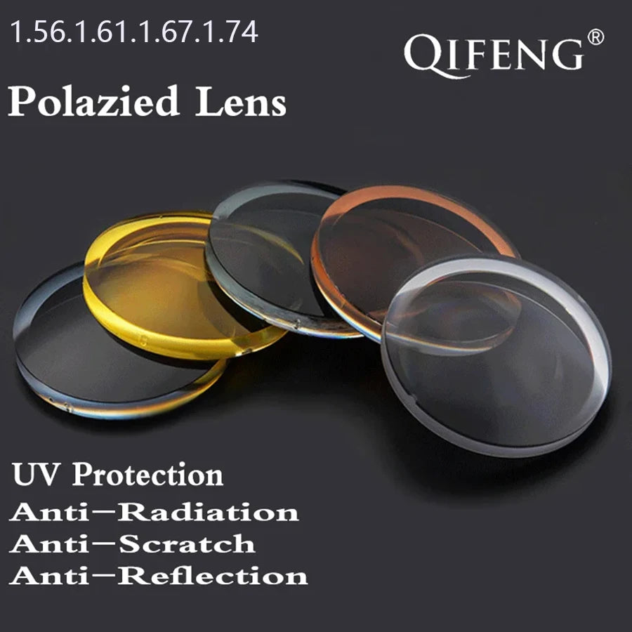 1.56 1.61 1.67 Index Polarized Sunglasses Aspheric Optical Prescription Lens Myopia Presbyopia Recipe Glasses Lens UV Protection
