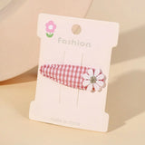 1pcs Ins Daisy Flower Hair Clips Baby Girl Hairpins for Kids Lace White Barette Princess Hooks Infant Accessories Korean