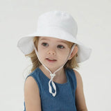 Summer Baby Sun Hat Baby Sun Hat for Girls and Boys Outdoor Neck Ear Cover Anti UV Kids Beach Caps Bucket Cap 0-8 Years