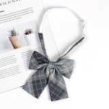 Fashion JK Bowtie Women College Student Collar Tie Cotton Plaid Bowknot Lolita Girls Adjustable Butterfly Anime Cosplay Cravat