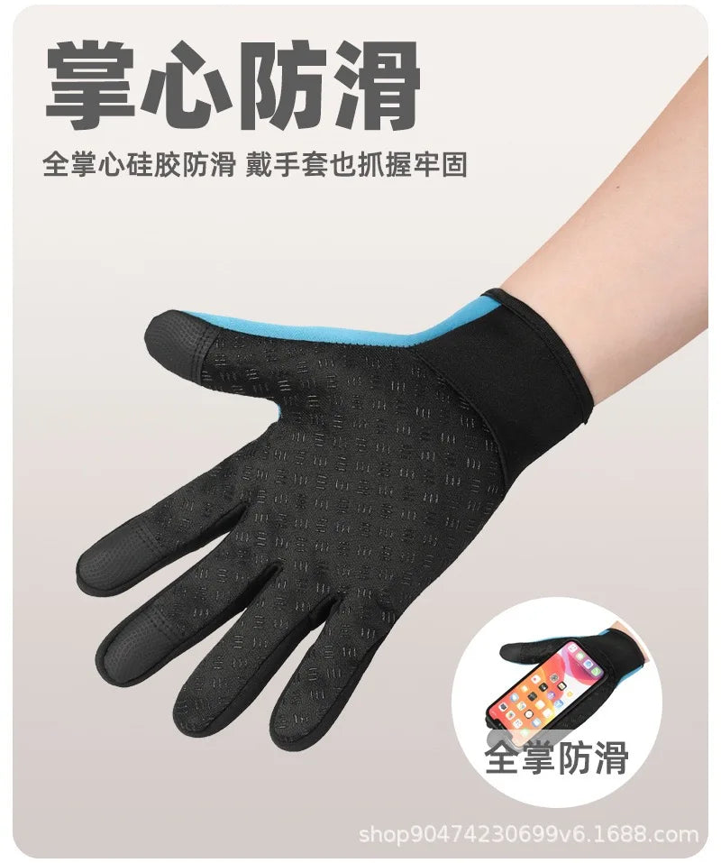 Touchscreen Fleece Warm Gloves Outdoor Cycling Driving Waterproof Cold Gloves Windproof Non Slip Womens Men Winter Ski Glove
