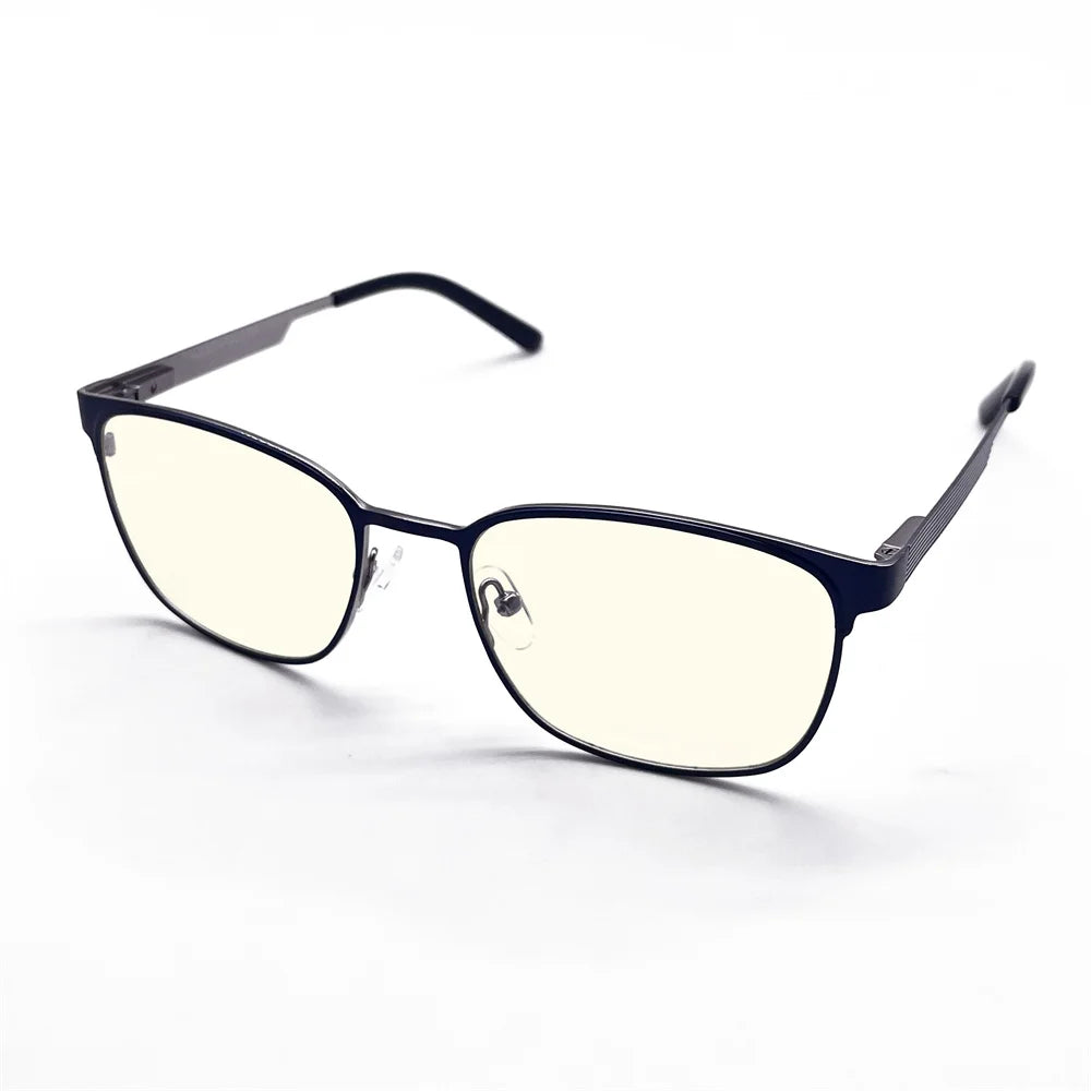 Glasses Blue-Light Blocking Fashion Elliptical Eyeglasses Anti UV Ray Computer Gaming Glasses Blue Blocker Glasses for Women/Men