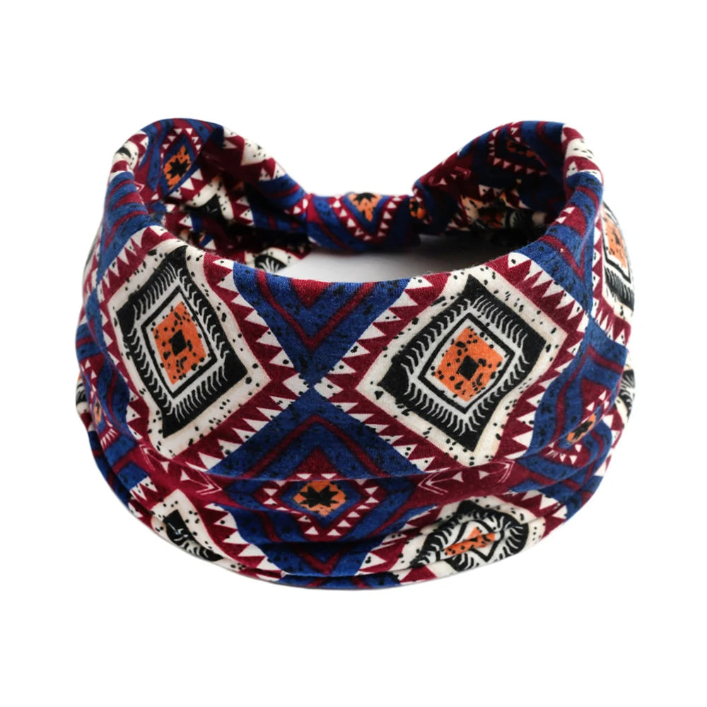 Women Hair Bands Headband Bohemian Sports Run Bandage Elastic Girl Wide Headband Print Wide Headwrap Headpiece Hairband Ladies