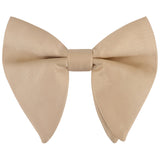 GUSLESON Fashion Pink Champagne Blue Solid Bow Tie For Men Classic Big Bowtie For Party Wedding Bowknot Adult Mens Tie