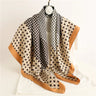 90*90Cm Square Scarf Twill Silk Feeling Women Head Shawls and Wraps Luxury Hair Tree Print Neck Scarves Hijab Bandana Pashmina