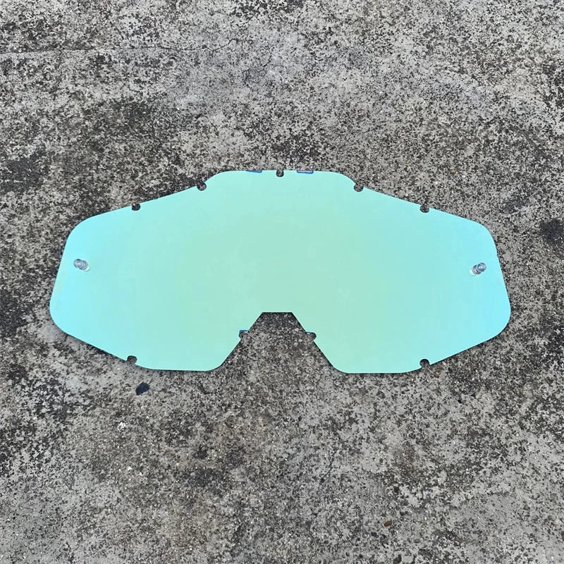 Motorcycle Goggles Lens for 100% Sun-Glasses for Outdoor Sport Dirtbike Helment Accessory Gold Blue Silver Clear Tear-Off Lens