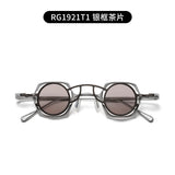 High quality pure titanium small glasses retro frame for men and women suction clip optical glasses frame for prescription glass