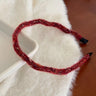 Colorful plush wavy thin Hairband for women elegant and versatile headbands fashionable girls hair accessories