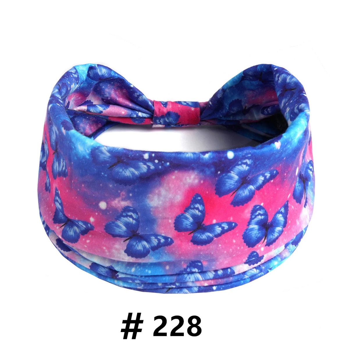 Leopard Print Headbands for Women Wide Boho Turban Head Wraps Cotton Knotted Elastic Hairbands Non Slip Workout Hair Accessories