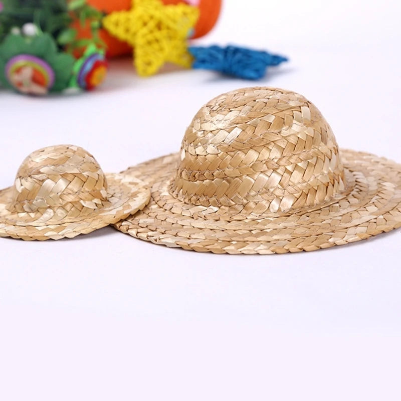 Fashionable Sun Hat for Outdoor Activities DIY Painting and Decorating Straw Hat