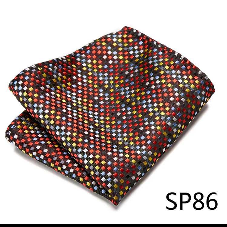 Pocket Square Handkerchief Nice Handmade Woven 100% Silk Hanky Pocket Square Printed  hombre Pink Office Clothing accessories