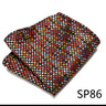 Pocket Square Handkerchief Nice Handmade Woven 100% Silk Hanky Pocket Square Printed  hombre Pink Office Clothing accessories