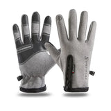 Motorcycle Gloves Winter Thermal Fleece Lined Winter Water Resistant Skin-friendly Touch Screen Outdoor Moto Riding Ski Gloves