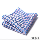 Vangise Brand Newest style  Silk Hanky Man Floral Gray Fit Business lover's day Pocket Square Handkerchiefs