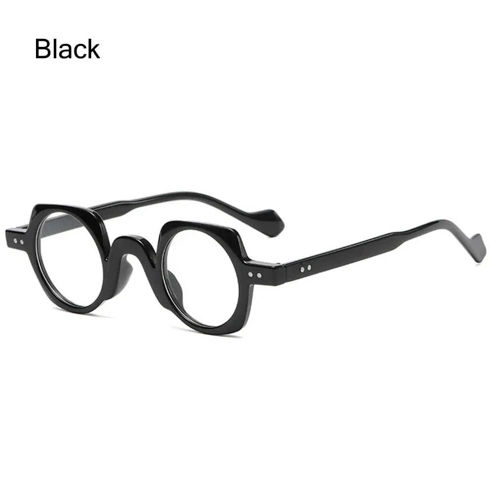Round Square Frame Blue Light Blocking Glasses Japanese Style Unisex Non-Prescription Glasses Eyeglasses Frame