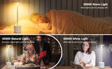Rechargeable Table Lamp Touch Sensor LED Desktop Night Light Wireless Reading Lamp for Restaurant Hotel Bar Bedroom Decor Light