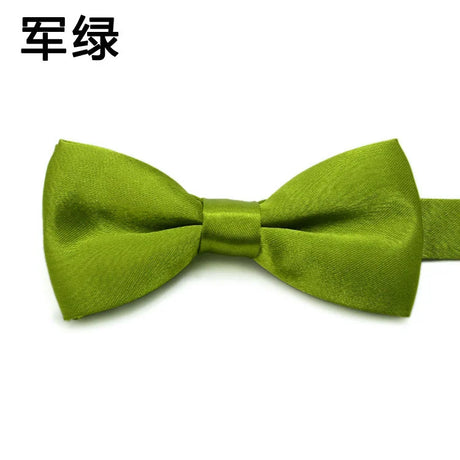 Fashion Kids Solid Color Bow Ties Imitation Silk Student Bowties Soft Black Red Butterfly Bowknot Wedding Party Cute Pet Cravat