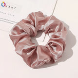 Silk Hair Scrunchies Elastic Hair Bands Not Hurt Hair Women Elegant Headwear Hair Ties Ponytail Holder Hair Rope Rubber Bands