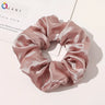 Silk Hair Scrunchies Elastic Hair Bands Not Hurt Hair Women Elegant Headwear Hair Ties Ponytail Holder Hair Rope Rubber Bands