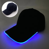 Adult Hat Led Optical Fibre Cap Hip Hot Hat NightClub Concert Masquerade Outdoor Fun Event Supplies Rap Summer Hat