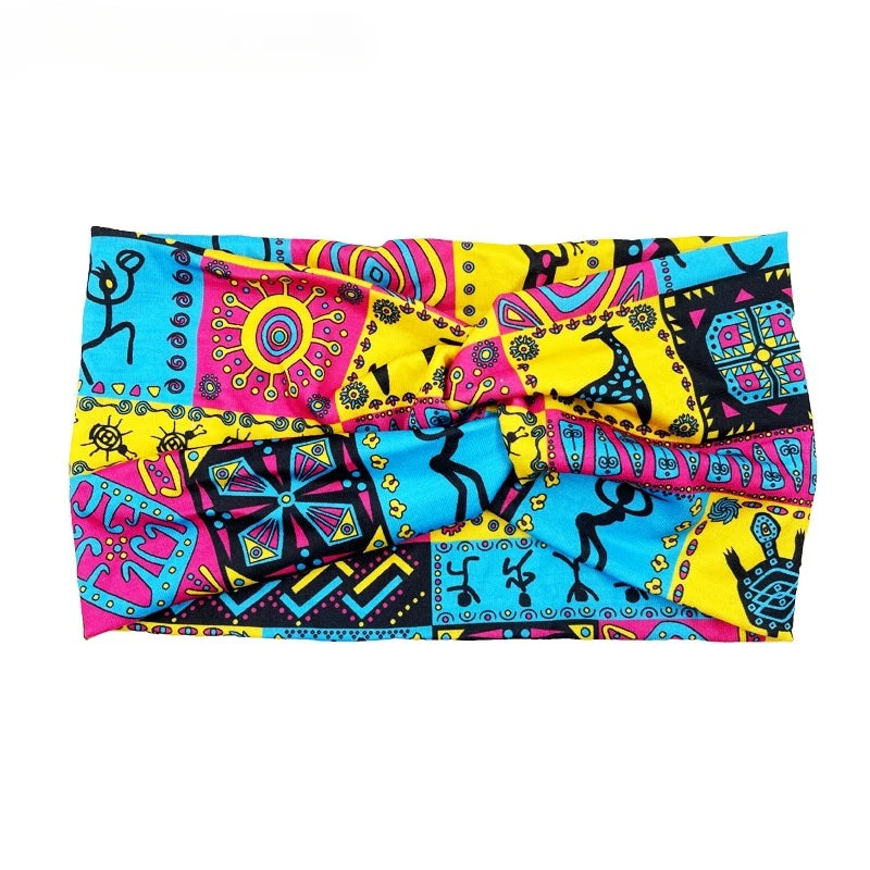 headband Boho print headband Elastic headband hijab