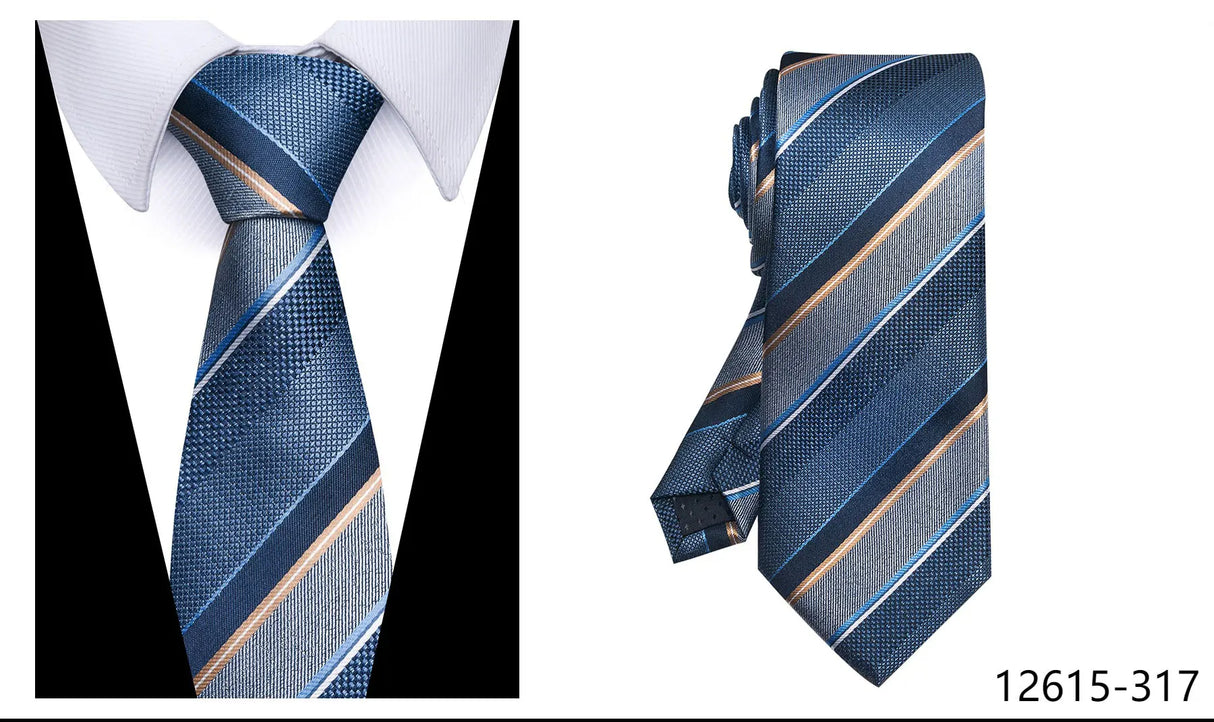 100% Silk Brand Purple Tie Men Necktie High Quality Mix Colors Silk 7.5 cm Gravatas Accessories Wedding April Fool's Day
