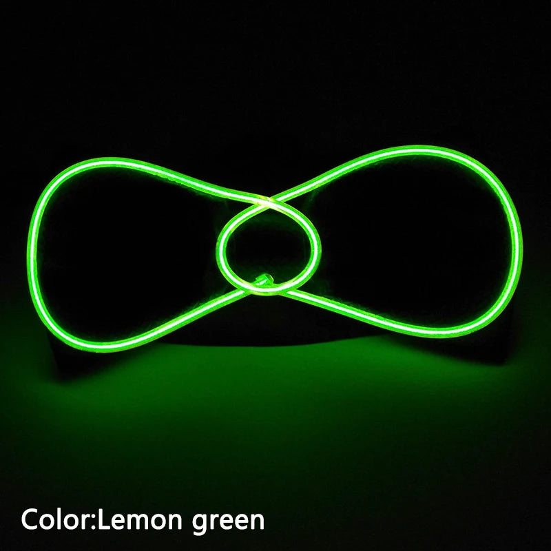 LED Acrylic Bow Tie Light up LED Men Bow Tie Luminous Bow tie Costume Men Ties DJ Dance Glow Decoration Novelty Gift LED Cravat