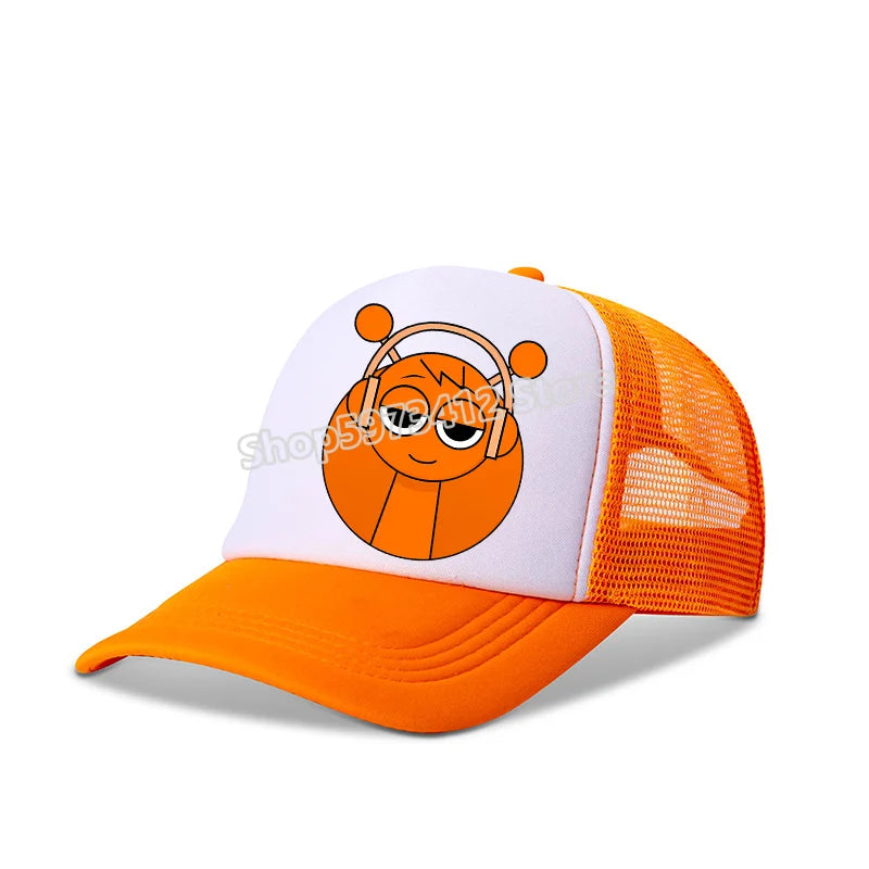 Sprunki Kids Baseball Caps Boys Casuals Hat Game Incredibox Children Sports Sun Hat Adjustable Peaked Cap Bonnet Birthday Gifts