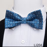 Fashion Brand Brand Silk Bow Tie Dark Blue Man Dot Wedding Accessories lover's day Fit Formal Party