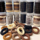 High Elastic Thicken Hair Rope Towel Pleated Scrunchie High Ponytail Holders Rubber Band Elastic Women Hair Ring Hair Accessory