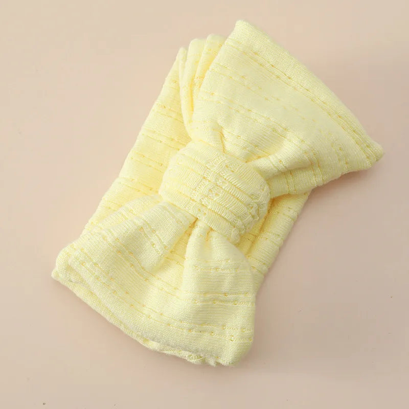 Baby Headband Hair Accessories Infant Girl Hairbands Bows Elastic Turbans for Newborn Babies Cotton Knitted Hair Band Baby Items