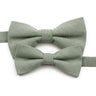 High Quality Mens Solid Color Bowtie Set For Men Children Wedding Party Dinner Accessory Pink Orange Father-son Bow Tie Gift